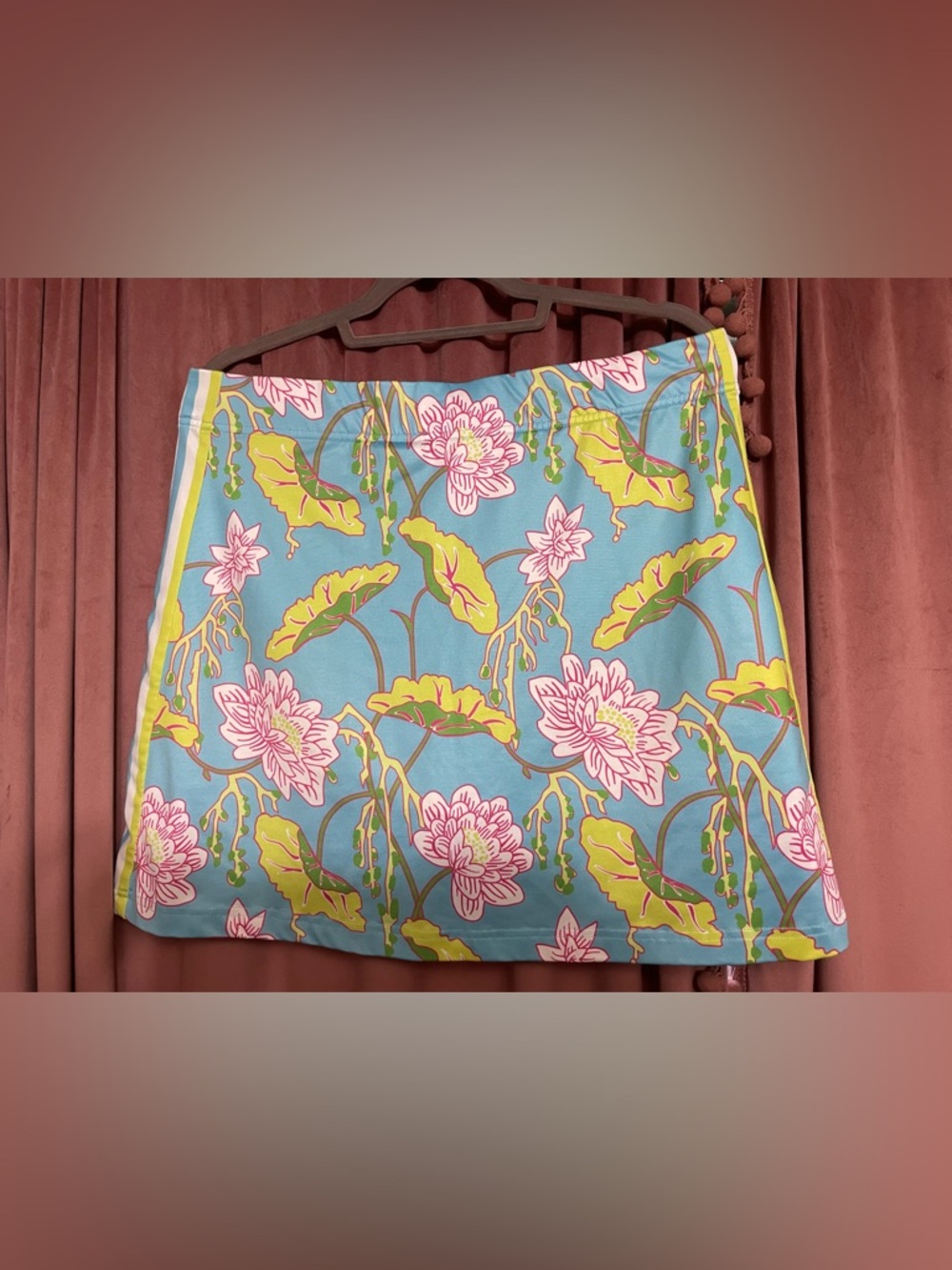 Gretchen Scott Designs Blue Floral Skort with Pink & Green Accents